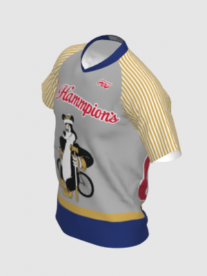 Podiumwear Men's Silver Short Sleeve MTB Jersey - New Fabric 2025!