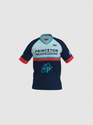 Podiumwear Men's Silver Short Sleeve MTB Jersey - New Fabric 2025!