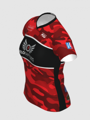 Podiumwear Women's Silver Short Sleeve MTB Jersey - NEW FABRIC 2025!