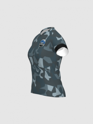Podiumwear Women's Silver Short Sleeve MTB Jersey - NEW FABRIC 2025!