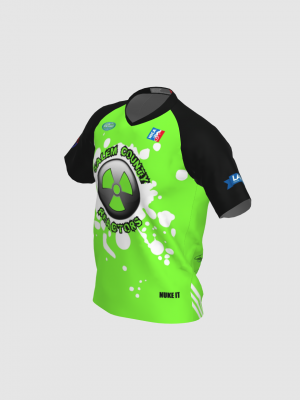 Podiumwear Men's Silver Short Sleeve MTB Jersey - New Fabric 2025!