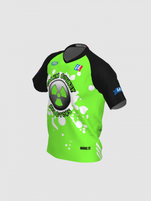 Podiumwear Men's Silver Short Sleeve MTB Jersey