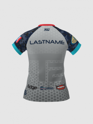 Podiumwear Women's Silver Short Sleeve MTB Jersey - NEW FABRIC 2025!