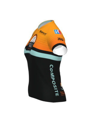 Podiumwear Women's Silver Short Sleeve MTB Jersey - NEW FABRIC 2025!