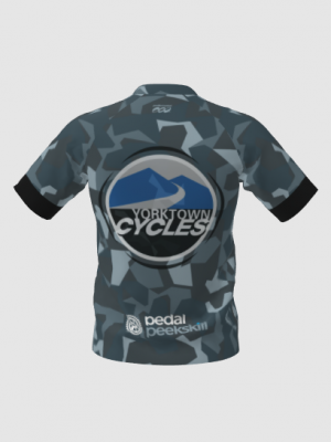 Podiumwear Men's Silver Short Sleeve MTB Jersey - New Fabric 2025!