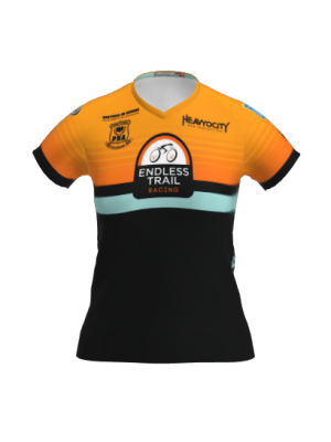 Podiumwear Women's Silver Short Sleeve MTB Jersey - NEW FABRIC 2025!