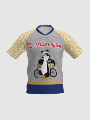 Podiumwear Men's Silver Short Sleeve MTB Jersey - New Fabric 2025!