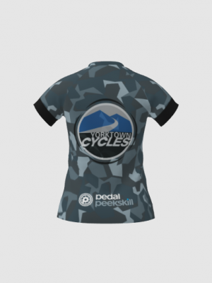 Podiumwear Women's Silver Short Sleeve MTB Jersey - NEW FABRIC 2025!