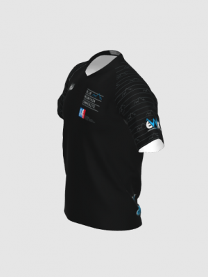 Podiumwear Men's Silver Short Sleeve MTB Jersey - New Fabric 2025!