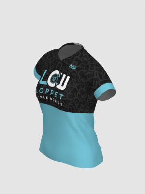 Podiumwear Women's Silver Short Sleeve MTB Jersey - NEW FABRIC 2025!