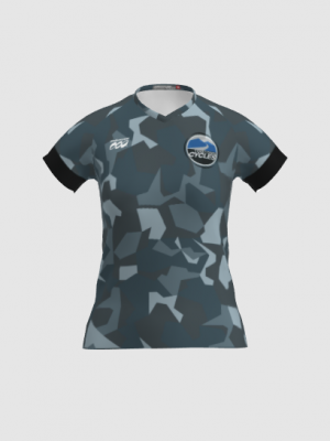 Podiumwear Women's Silver Short Sleeve MTB Jersey - NEW FABRIC 2025!