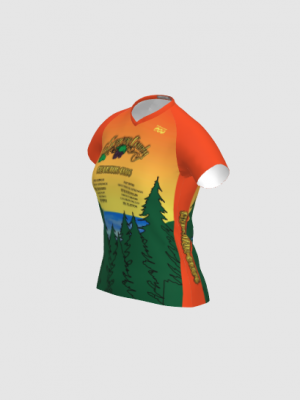 Podiumwear Women's Silver Short Sleeve MTB Jersey - NEW FABRIC 2025!