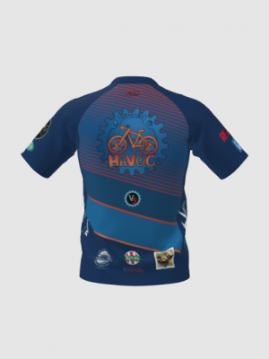 Podiumwear Men's Silver Short Sleeve MTB Jersey - New Fabric 2025!