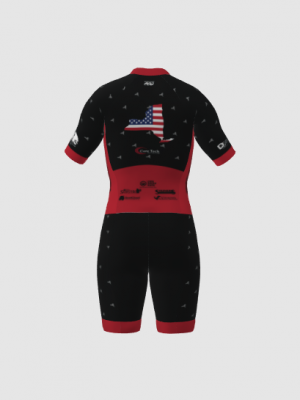 Podiumwear Men's Short Sleeve Skinsuit with Pockets