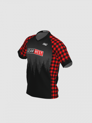 Podiumwear Men's Silver Short Sleeve MTB Jersey - New Fabric 2025!