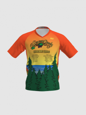 Podiumwear Men's Silver Short Sleeve MTB Jersey - New Fabric 2025!
