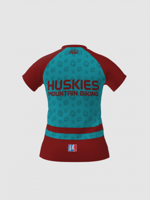 Podiumwear Women's Silver Short Sleeve MTB Jersey - NEW FABRIC 2025!
