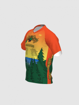 Podiumwear Men's Silver Short Sleeve MTB Jersey - New Fabric 2025!