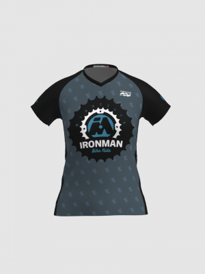 Podiumwear Women's Silver Short Sleeve MTB Jersey - NEW FABRIC 2025!