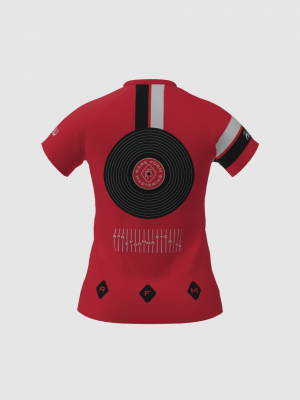 Podiumwear Women's Silver Short Sleeve MTB Jersey - NEW FABRIC 2025!