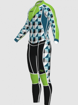 Podiumwear Unisex Gold Two-Piece Race Suit