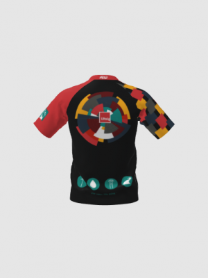 Podiumwear Men's Silver Short Sleeve MTB Jersey - New Fabric 2025!