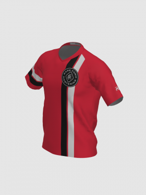 Podiumwear Men's Silver Short Sleeve MTB Jersey - New Fabric 2025!
