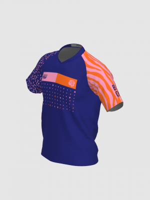 Podiumwear Men's Silver Short Sleeve MTB Jersey - New Fabric 2025!