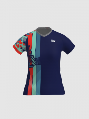 Podiumwear Women's Silver Short Sleeve MTB Jersey