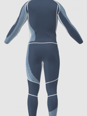Podiumwear Unisex Gold Two-Piece Race Suit