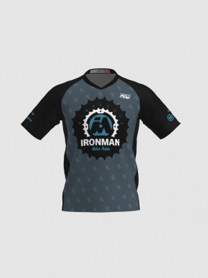 Podiumwear Men's Silver Short Sleeve MTB Jersey - New Fabric 2025!