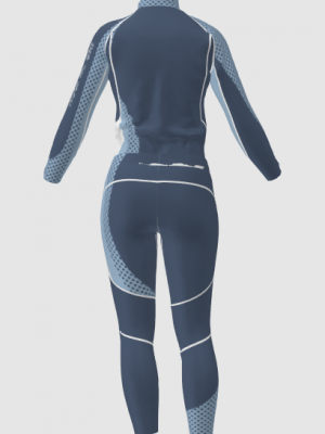 Podiumwear Women's Gold Two-Piece Race Suit