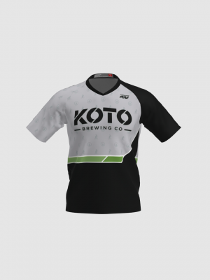 Podiumwear Men's Silver Short Sleeve MTB Jersey - New Fabric 2025!