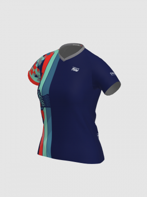 Podiumwear Women's Silver Short Sleeve MTB Jersey