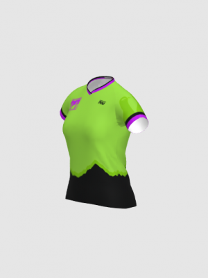 Podiumwear Women's Silver Short Sleeve MTB Jersey - NEW FABRIC 2025!