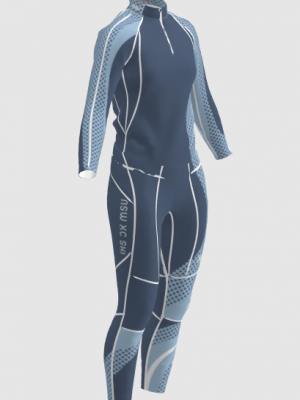 Podiumwear Women's Gold Two-Piece Race Suit