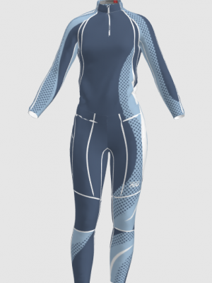 Podiumwear Women's Gold Two-Piece Race Suit