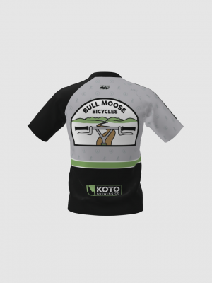 Podiumwear Men's Silver Short Sleeve MTB Jersey - New Fabric 2025!