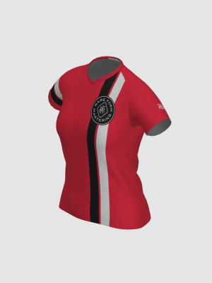 Podiumwear Women's Silver Short Sleeve MTB Jersey - NEW FABRIC 2025!