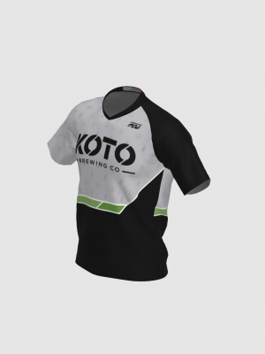 Podiumwear Men's Silver Short Sleeve MTB Jersey - New Fabric 2025!