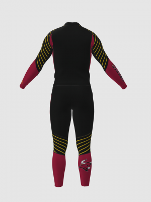 Podiumwear Unisex Gold Two-Piece Race Suit