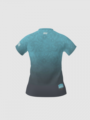 Podiumwear Women's Silver Short Sleeve MTB Jersey - NEW FABRIC 2025!