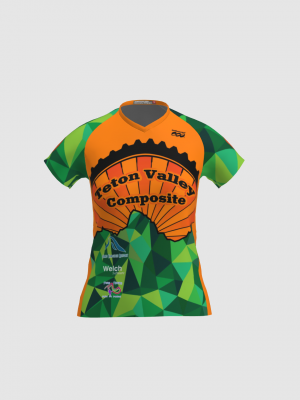 Podiumwear Women's Silver Short Sleeve MTB Jersey - NEW FABRIC 2025!