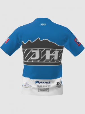 Podiumwear Men's Silver Short Sleeve MTB Jersey - New Fabric 2025!