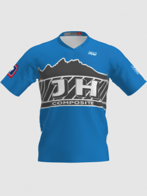 Podiumwear Men's Silver Short Sleeve MTB Jersey - New Fabric 2025!