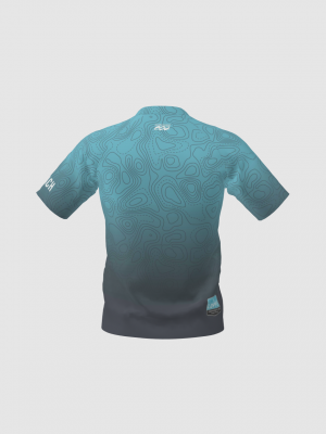Podiumwear Men's Silver Short Sleeve MTB Jersey - New Fabric 2025!
