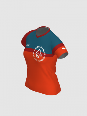 Podiumwear Women's Silver Short Sleeve MTB Jersey - NEW FABRIC 2025!