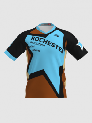 Podiumwear Men's Silver Short Sleeve MTB Jersey - New Fabric 2025!