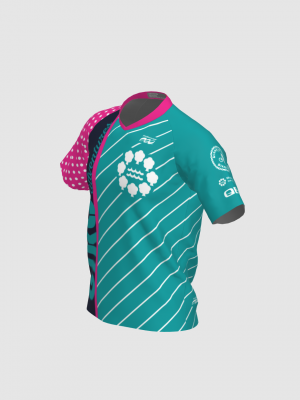 Podiumwear Men's Silver Short Sleeve MTB Jersey - New Fabric 2025!