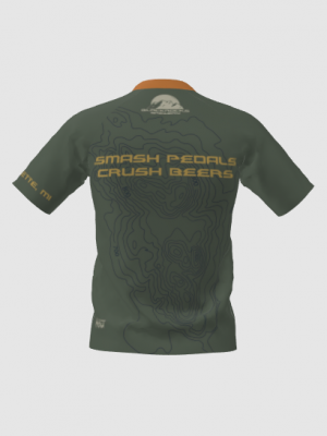 Podiumwear Men's Silver Short Sleeve MTB Jersey - New Fabric 2025!